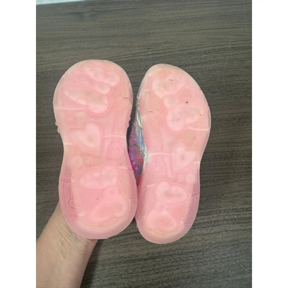 Disney Minnie Mouse Toddler Girls Pink‎ Light-Up Sneakers Size 8